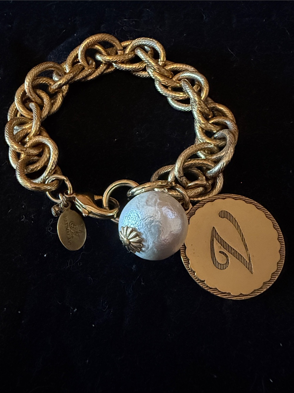 Mission Art Bracelet with the Letter V